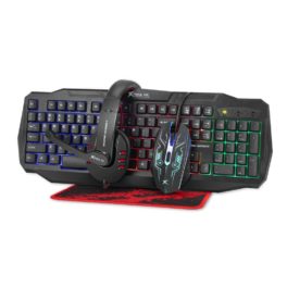 KIT GAMER XTRIKE ME TEC+MOU+AUR+PAD CM406
